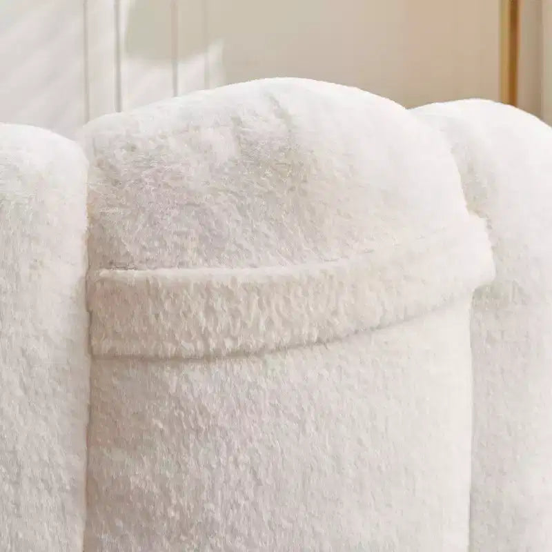 Okak Modern Relax Poltrona a Sacco Oversize in Peluche "Nuvola" con Braccioli, Divano Singolo con Seduta Profonda per Soggiorno, Appartamento, Camera degli Ospiti