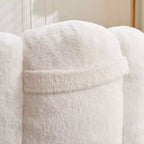 Okak Modern Relax Poltrona a Sacco Oversize in Peluche "Nuvola" con Braccioli, Divano Singolo con Seduta Profonda per Soggiorno, Appartamento, Camera degli Ospiti