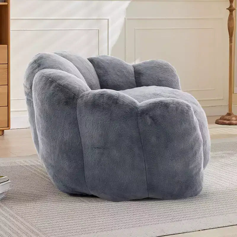 Okak Modern Relax Poltrona a Sacco Oversize in Peluche "Nuvola" con Braccioli, Divano Singolo con Seduta Profonda per Soggiorno, Appartamento, Camera degli Ospiti