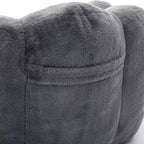 Okak Modern Relax Poltrona a Sacco Oversize in Peluche "Nuvola" con Braccioli, Divano Singolo con Seduta Profonda per Soggiorno, Appartamento, Camera degli Ospiti