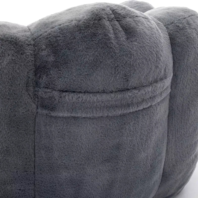 Okak Modern Relax Poltrona a Sacco Oversize in Peluche "Nuvola" con Braccioli, Divano Singolo con Seduta Profonda per Soggiorno, Appartamento, Camera degli Ospiti