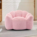Okak Modern Relax Poltrona a Sacco Oversize in Peluche "Nuvola" con Braccioli, Divano Singolo con Seduta Profonda per Soggiorno, Appartamento, Camera degli Ospiti