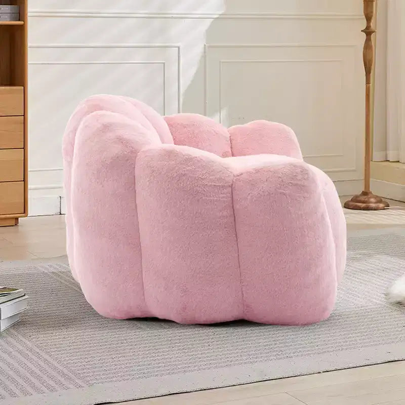Okak Modern Relax Poltrona a Sacco Oversize in Peluche "Nuvola" con Braccioli, Divano Singolo con Seduta Profonda per Soggiorno, Appartamento, Camera degli Ospiti