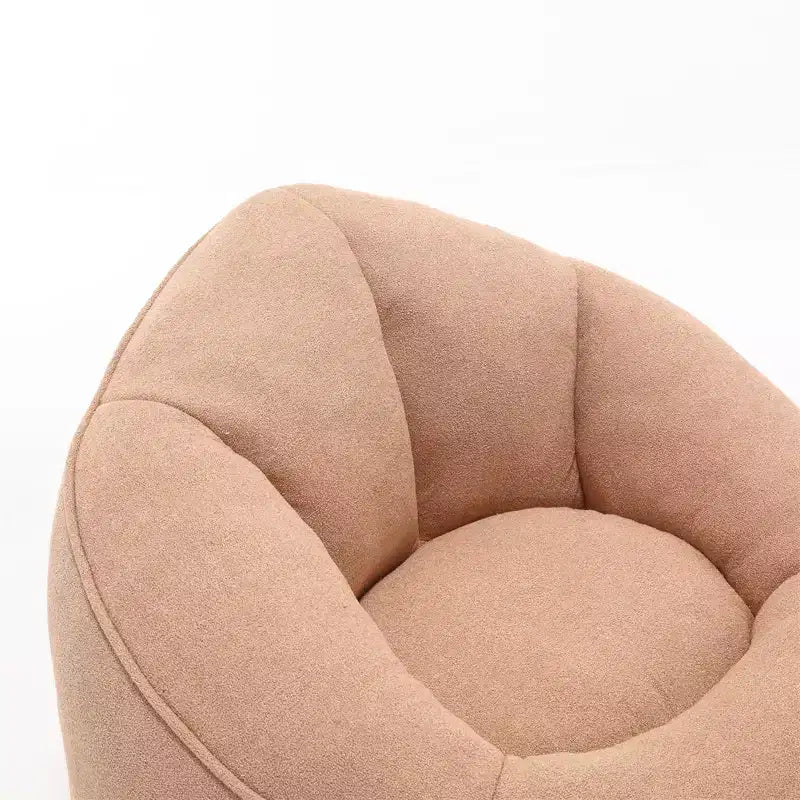 Poltrona Sacco con Poggiapiedi, Poltrona Sacco in Schiuma ad Alta Densità, Poltrona Moderna con Pouf