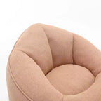 Poltrona Sacco con Poggiapiedi, Poltrona Sacco in Schiuma ad Alta Densità, Poltrona Moderna con Pouf