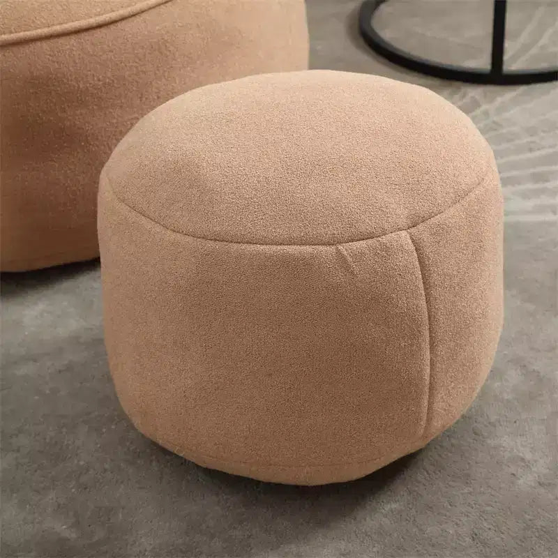 Poltrona Sacco con Poggiapiedi, Poltrona Sacco in Schiuma ad Alta Densità, Poltrona Moderna con Pouf