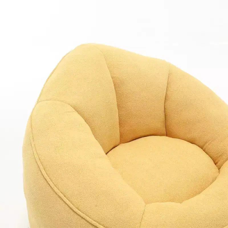 Poltrona Sacco con Poggiapiedi, Poltrona Sacco in Schiuma ad Alta Densità, Poltrona Moderna con Pouf