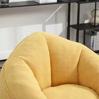 Poltrona Sacco con Poggiapiedi, Poltrona Sacco in Schiuma ad Alta Densità, Poltrona Moderna con Pouf