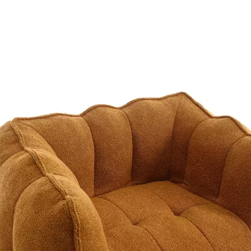 Divano sacco pouf, poltrona sacco moderna morbida con braccioli, divano pigro quadrato in ciniglia