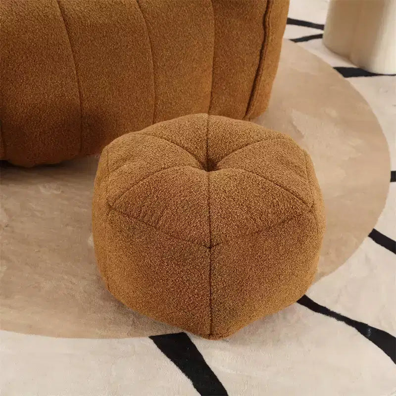 Divano sacco pouf, poltrona sacco moderna morbida con braccioli, divano pigro quadrato in ciniglia
