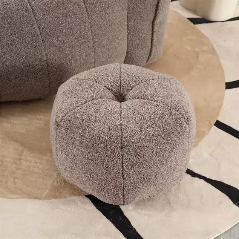 Divano sacco pouf, poltrona sacco moderna morbida con braccioli, divano pigro quadrato in ciniglia
