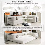 Divano Letto Angolare in Velluto a Coste Clihome, Sezionale Modulare con Chaise Reversibile e Schiuma ad Alta Densità per un Soggiorno Versatile
