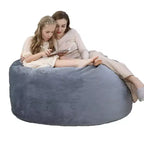 Pouf Gigante con Schiuma Memory ad Alto Rimbalzo, Pouf Grande da 120 cm, Pouf Divano Comodo, Pouf Sacco Grande Rotondo Morbido