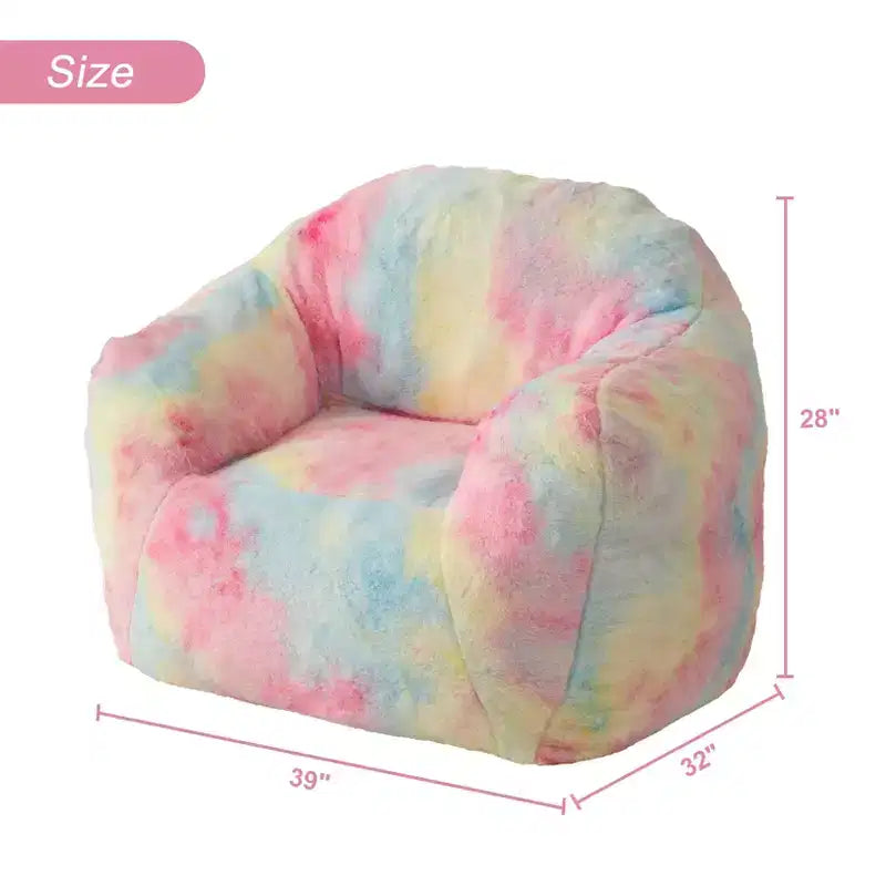 Pouf a Sacco per Adulti, Poltrona Lounge in Peluche con Pelliccia Sintetica e Memory Foam, Poltrona a Sacco Ergonomica, Poltrona a Sacco Accogliente e Morbida, per Dormitorio, Soggiorno