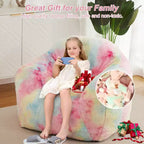 Pouf a Sacco per Adulti, Poltrona Lounge in Peluche con Pelliccia Sintetica e Memory Foam, Poltrona a Sacco Ergonomica, Poltrona a Sacco Accogliente e Morbida, per Dormitorio, Soggiorno