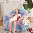 Pouf a Sacco per Adulti, Poltrona Lounge in Peluche con Pelliccia Sintetica e Memory Foam, Poltrona a Sacco Ergonomica, Poltrona a Sacco Accogliente e Morbida, per Dormitorio, Soggiorno