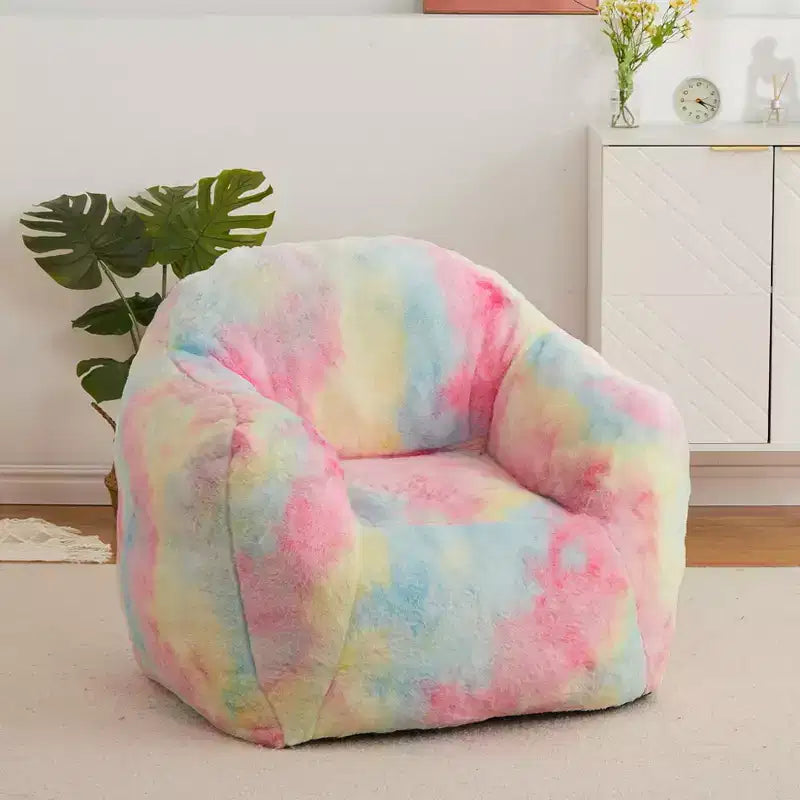Pouf a Sacco per Adulti, Poltrona Lounge in Peluche con Pelliccia Sintetica e Memory Foam, Poltrona a Sacco Ergonomica, Poltrona a Sacco Accogliente e Morbida, per Dormitorio, Soggiorno