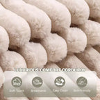 Divano Chaise Longue Oversize da Interno, Divano in Velluto a Coste Imbottito, Divano Letto Cloud, 3 Cuscini, Divano Letto Singolo, per Soggiorno, Camera da Letto