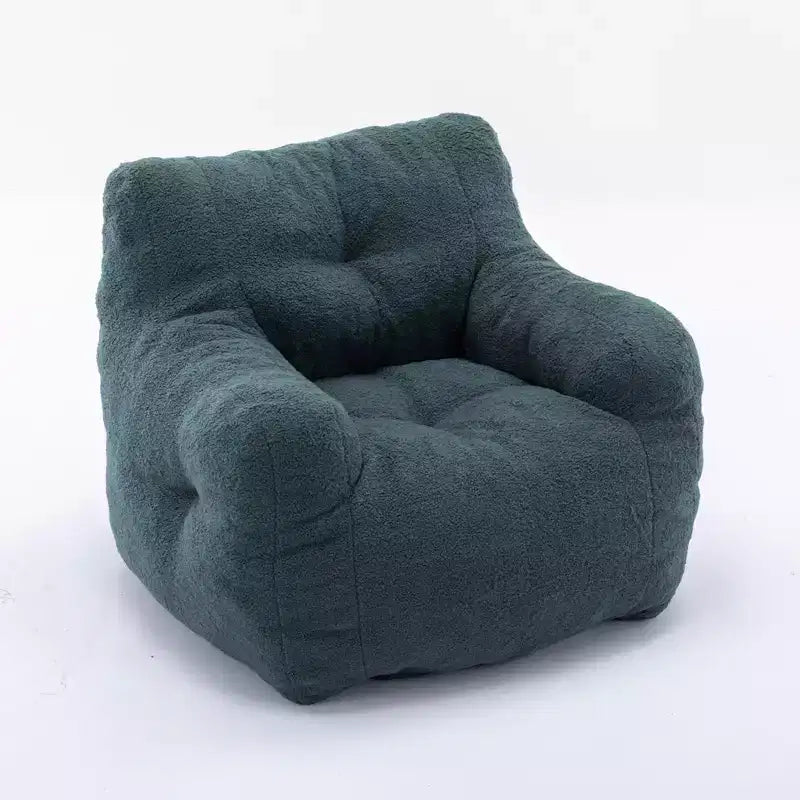 Pouf Sacco a Fagiolo Trapuntato con Imbottitura, Poltrona Sacco Imbottita Morbida, Divano Singolo per Soggiorno/Camera da Letto/Ufficio