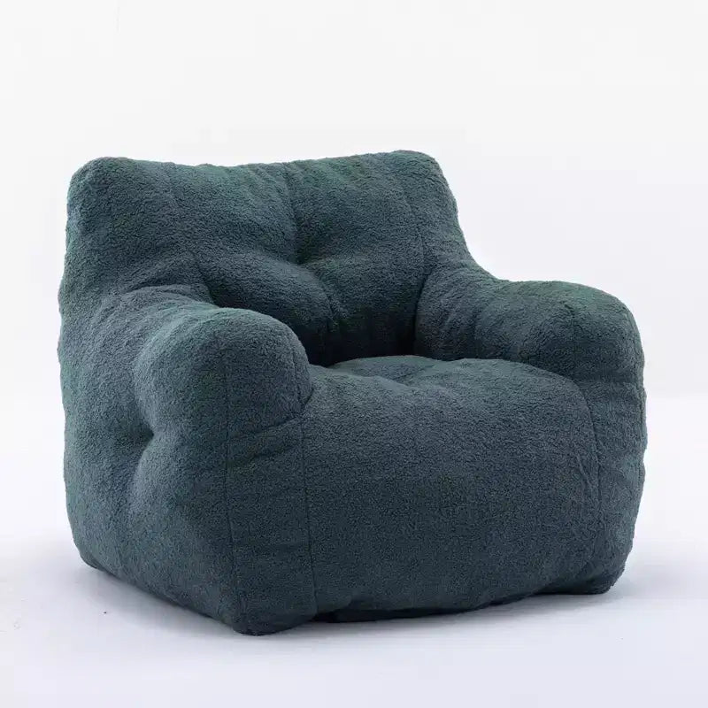 Pouf Sacco a Fagiolo Trapuntato con Imbottitura, Poltrona Sacco Imbottita Morbida, Divano Singolo per Soggiorno/Camera da Letto/Ufficio