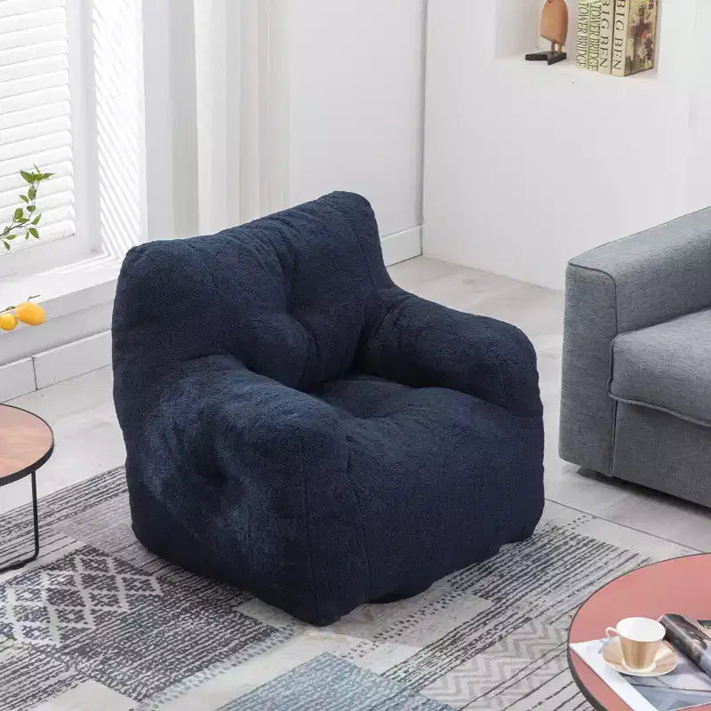 Poltrona sacco morbida, divano pigro in memory foam, poltrona d'accento resistente all'usura per soggiorno, balcone, ufficio