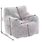 Poltrona sacco morbida, divano pigro in memory foam, poltrona d'accento resistente all'usura per soggiorno, balcone, ufficio
