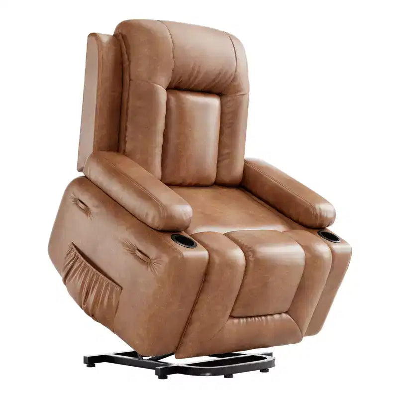 Poltrona reclinabile elettrica 41,7 in pelle sintetica, reclinabile regolabile, divano singolo ergonomico, per soggiorno