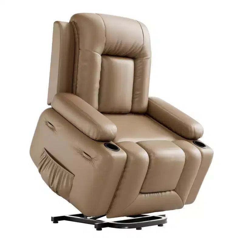Poltrona reclinabile elettrica 41,7 in pelle sintetica, reclinabile regolabile, divano singolo ergonomico, per soggiorno