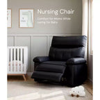 Poltrona Reclinabile Divano Reclinabile Extra Large, Recliner Manuale per Adulti, Imbottitura in Spugna 1.5X, Poltrona Ergonomica Singola, Porta Bicchieri, per Soggiorno