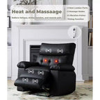 Poltrona Reclinabile Divano Reclinabile Extra Large, Recliner Manuale per Adulti, Imbottitura in Spugna 1.5X, Poltrona Ergonomica Singola, Porta Bicchieri, per Soggiorno
