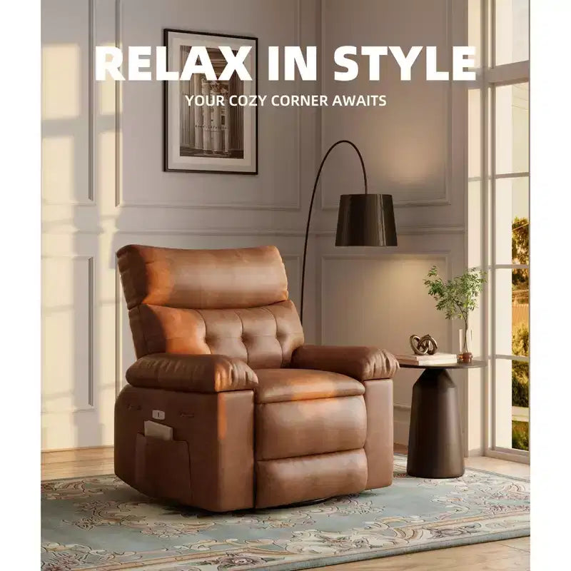 Poltrona Reclinabile Divano Reclinabile Extra Large, Recliner Manuale per Adulti, Imbottitura in Spugna 1.5X, Poltrona Ergonomica Singola, Porta Bicchieri, per Soggiorno