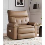 Poltrona Reclinabile Divano Reclinabile Extra Large, Recliner Manuale per Adulti, Imbottitura in Spugna 1.5X, Poltrona Ergonomica Singola, Porta Bicchieri, per Soggiorno