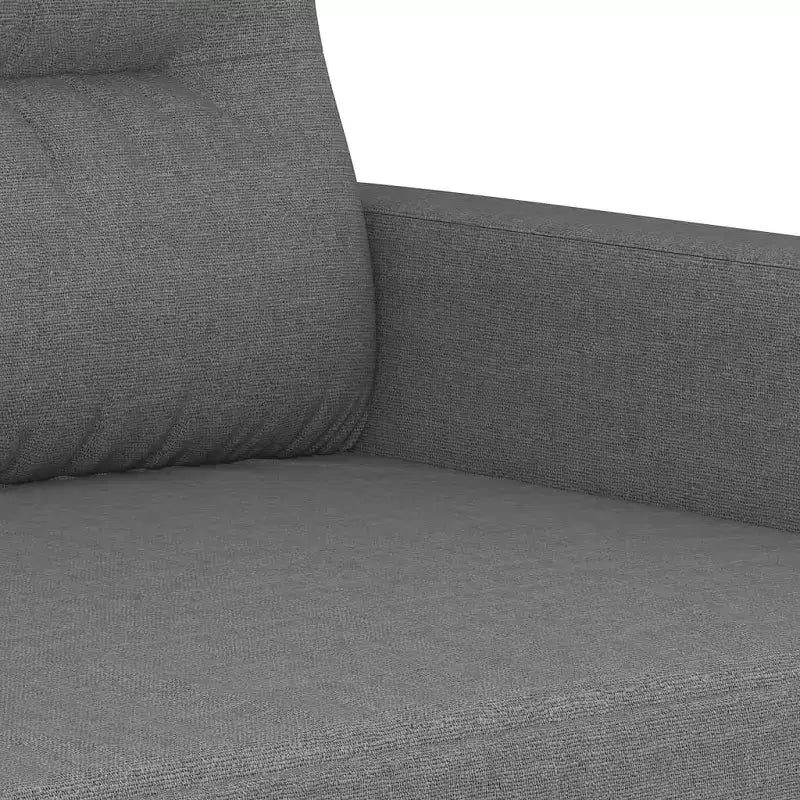 Poltrona Divano in tessuto grigio scuro (100% poliestere), metallo, textilene