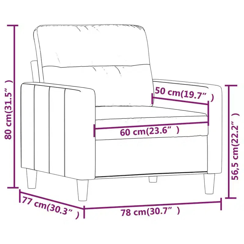 Poltrona Divano in tessuto grigio scuro (100% poliestere), metallo, textilene
