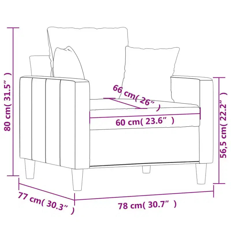 Divano Poltrona Velluto nero (100% poliestere), metallo, textilene, schiuma