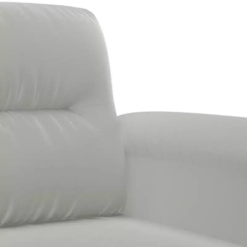 Poltrona Letto Grigio Chiaro in Microfibra, Metallo, Compensato Singola Durevole