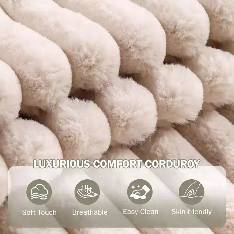 Chaise Longue Oversize da Interno con Contenitore, Divano Letto in Corduroy Imbottito Cloud con 3 Cuscini, Poltrona Letto Singola per la Casa