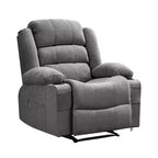 COZONY Poltrona reclinabile a dondolo ampia per adulti, poltrona lounge manuale oversize con braccioli, schienale, 2 portabicchieri e tasca laterale per soggiorno