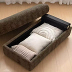 EHMKNP 42 Chaise longue oversize per interni, poltrona divano imbottita con seduta profonda e pouf contenitore
