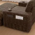 EHMKNP 42 Chaise longue oversize per interni, poltrona divano imbottita con seduta profonda e pouf contenitore