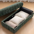 EHMKNP 42 Chaise longue oversize per interni, poltrona divano imbottita con seduta profonda e pouf contenitore