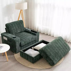 EHMKNP 42 Chaise longue oversize per interni, poltrona divano imbottita con seduta profonda e pouf contenitore