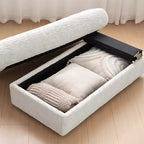 EHMKNP 42 Chaise longue oversize per interni, poltrona divano imbottita con seduta profonda e pouf contenitore