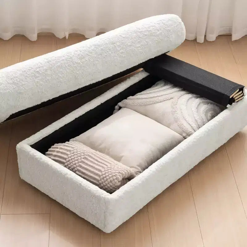 EHMKNP 42 Chaise longue oversize per interni, poltrona divano imbottita con seduta profonda e pouf contenitore