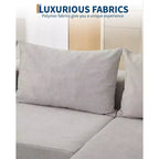 Divano Sezionale Modulare Cloud 108" con Chaise a L, Divano Modulare Moderno con Seduta Profonda, Divano Letto Oversize, Nessun Montaggio Richiesto, Orientamento Sinistro