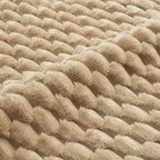Divano Sezionale Modulare 114 Flannelette 3 Posti Seduta Profonda Fibbie Nessun Montaggio Cammello Chiaro