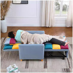 Convertible Sleeper Chair Bed with Pillow - 3-in-1 Single Sofa Chair for Lounge, Bedroom, Living Room