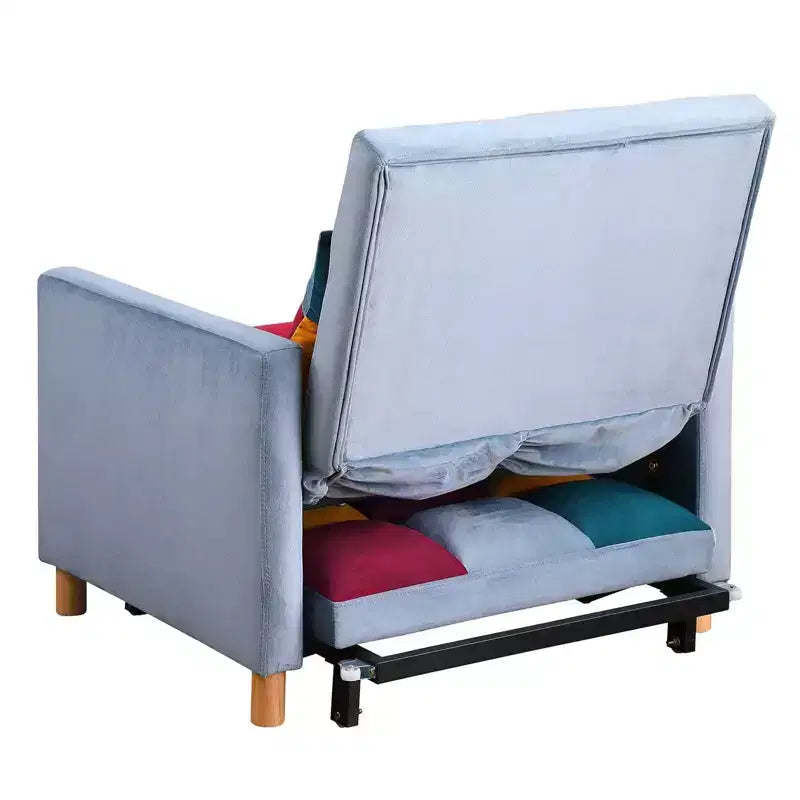 Divano Letto Convertibile con Cuscino - Poltrona Singola 3-in-1 per Salotto, Camera da Letto, Soggiorno