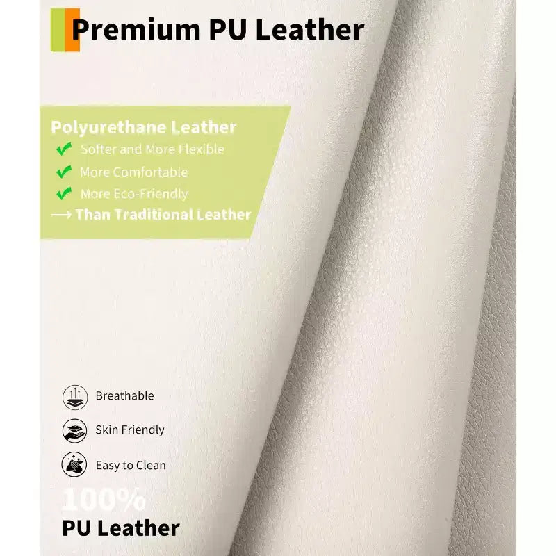 Poltrona Reclinabile Power Lift con Funzione Calore e Massaggio, Reclinabile Elettrica Regolabile in Pelle PU per Anziani, Telecomando, Tasca Laterale, Supporto Confortevole