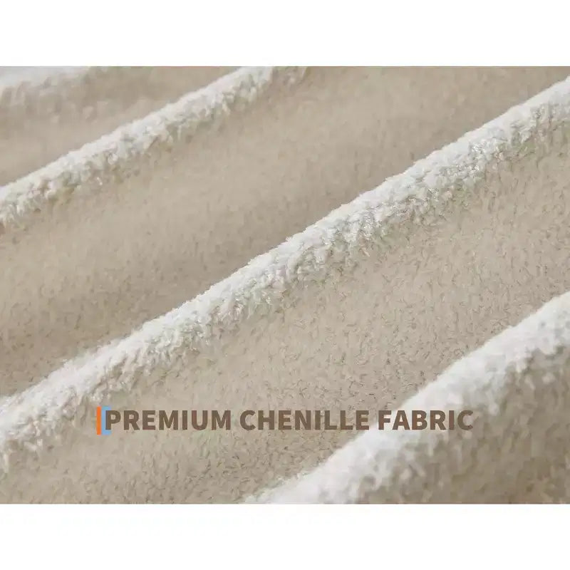 Divano componibile modulare 140 a U, divano "Cloud Boneless" con doppio chaise longue/ottoman e cuscini in memory foam in ciniglia per il soggiorno